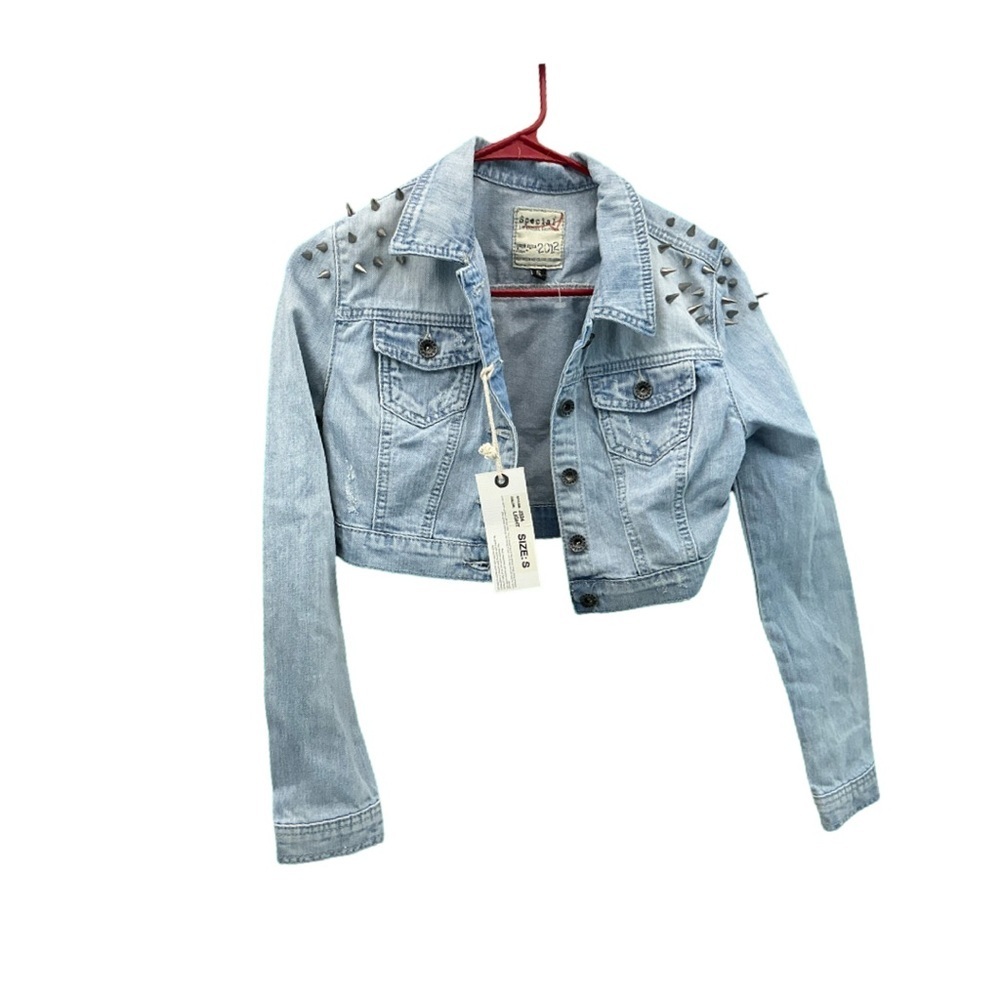 10. NWT Special Califonia Studded Denim Jacket!